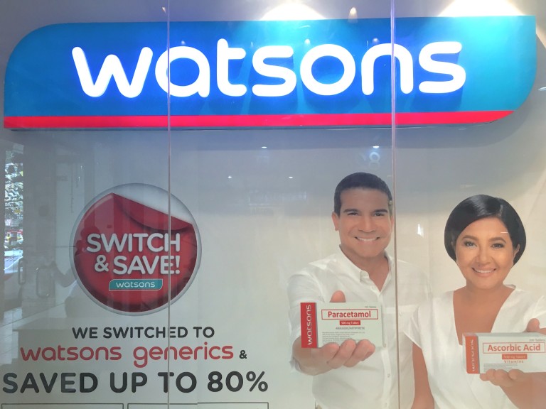 日用品で困ったらここ！3Dお隣の【Watsons】
