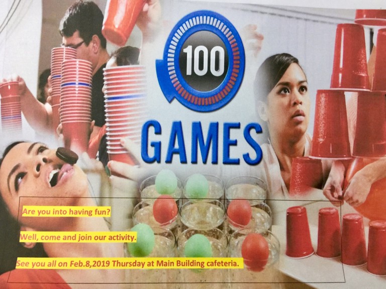 【第55回English activity】～100 GAMES～