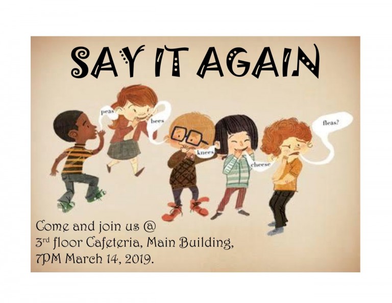 【第59回 English Activity】〜SAY IT AGAIN〜