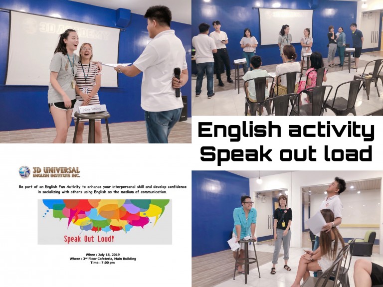 第72回 English activity!!【Speak Out Load】