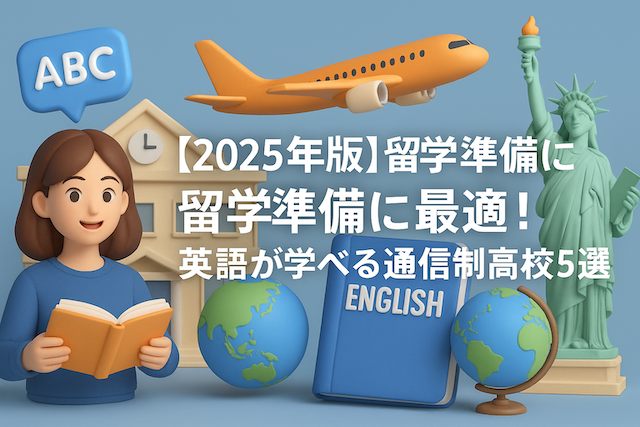 【2025年版】留学準備に最適！英語が学べる通信制高校5選