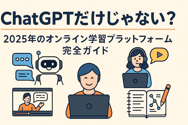 ChatGPTだけじゃない？2025年のオンライン学習プラットフォーム完全ガイド