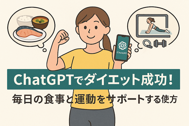 ChatGPTでダイエット成功！毎日の食事と運動をサポートする使い方