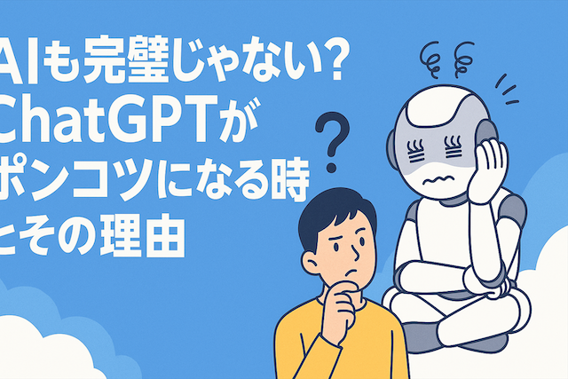 AIも完璧じゃない？ChatGPTがポンコツになる時とその理由
