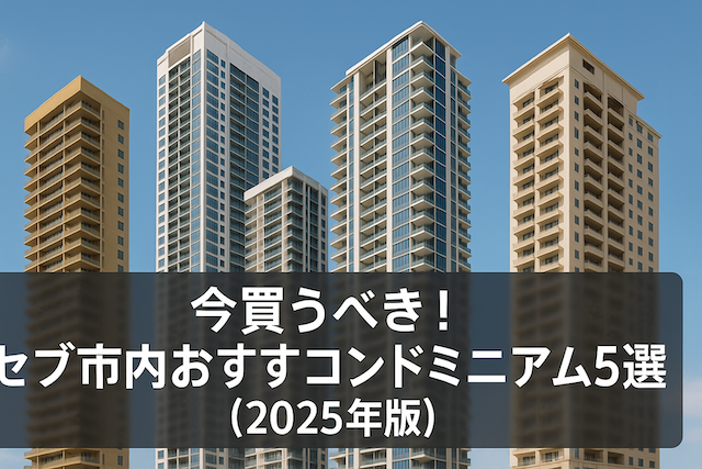 今買うべき！セブ市内おすすめコンドミニアム5選（2025年版）