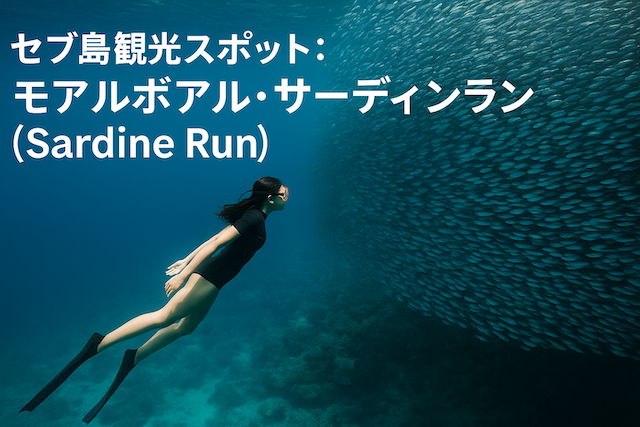 セブ島観光スポット:モアルボアル・サーディンラン（Sardine Run）