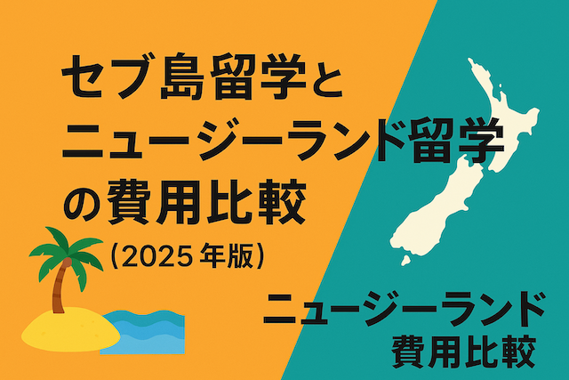 セブ島留学とニュージーランド留学の費用比較（2025年版）