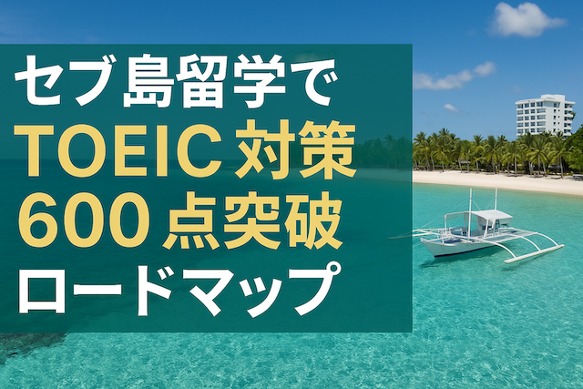 セブ島留学でTOEIC対策:600点突破ロードマップ