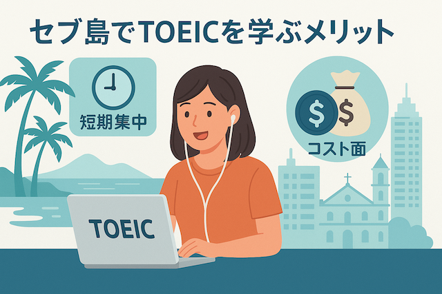 セブ島でTOEICを学ぶメリット（短期集中・コスト面）
