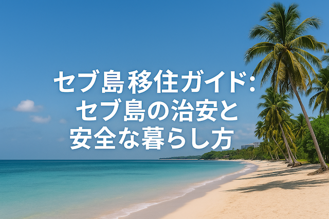 セブ島移住ガイド: セブ島の治安と安全な暮らし方