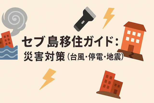 セブ島移住ガイド: 災害対策（台風・停電・地震）