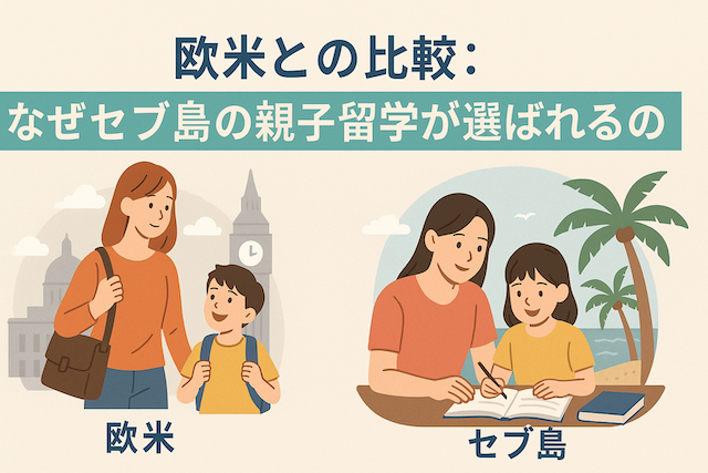 欧米との比較：なぜセブ島の親子留学が選ばれるのか