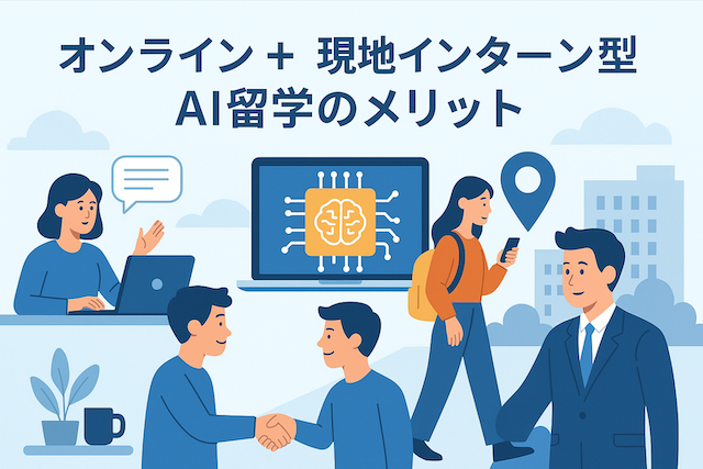 オンライン＋現地インターン型AI留学のメリット