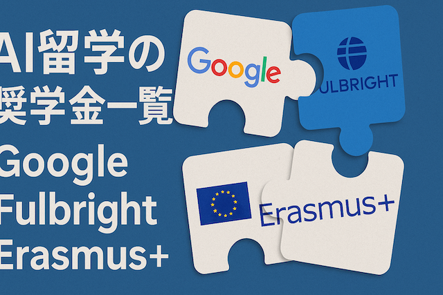 AI留学の奨学金一覧：Google・Fulbright・Erasmus+