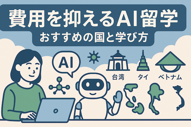 費用を抑えるAI留学：おすすめの国と学び方