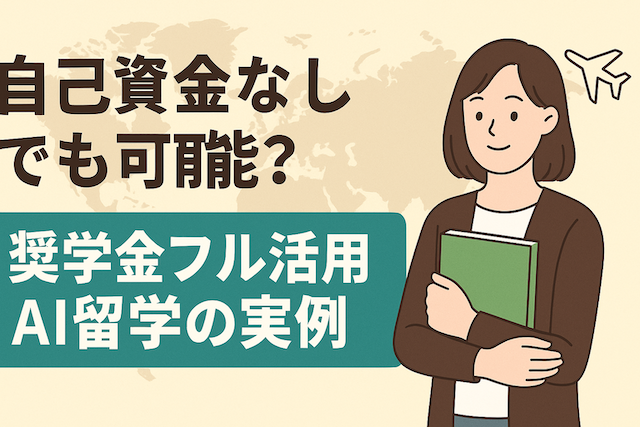 自己資金なしでも可能？奨学金フル活用AI留学の実例