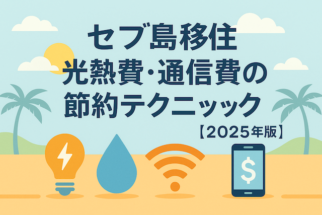 セブ島移住 光熱費・通信費の節約テクニック【2025年版】
