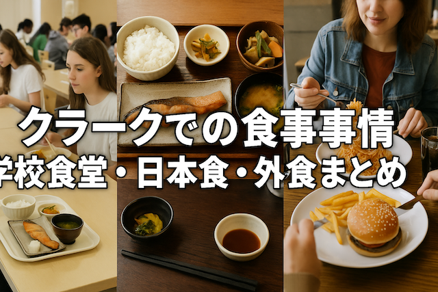 クラークでの食事事情：学校食堂・日本食・外食まとめ