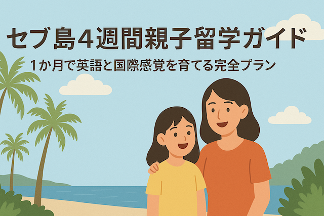 セブ島4週間親子留学ガイド：1か月で英語と国際感覚を育てる完全プラン