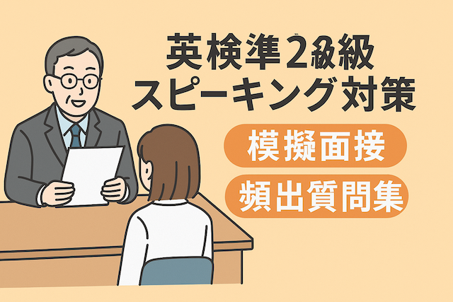 英検準2級スピーキング対策：模擬面接と頻出質問集