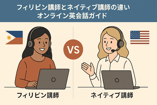 フィリピン講師とネイティブ講師の違い：オンライン英会話ガイド