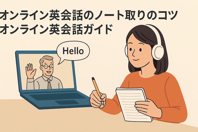 オンライン英会話のノート取りのコツ：オンライン英会話ガイド