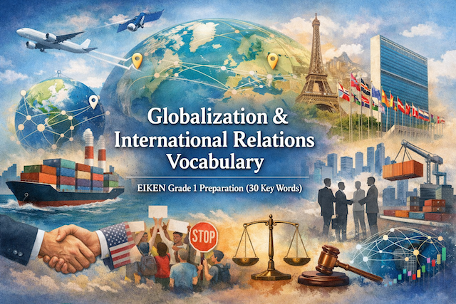 Globalization & International Relations Vocabulary-英検1級対策（30語）