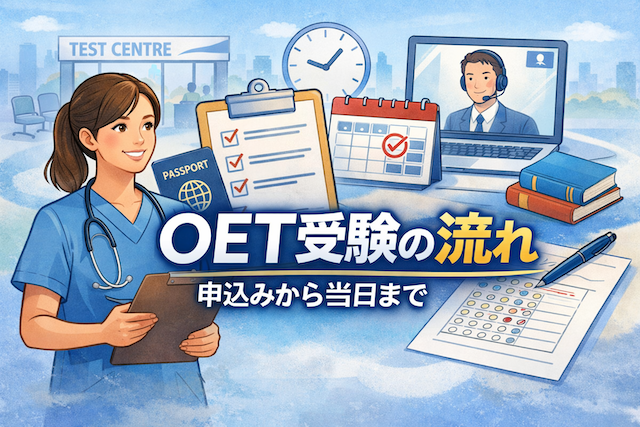 OET受験の流れ 申込みから当日まで