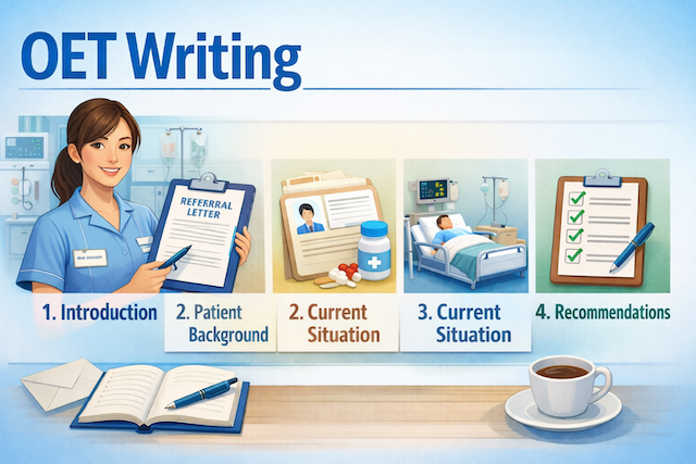 OET Writingの型 4段落テンプレと使い方（看護師向け）